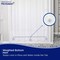 Kenney Mfg Microban Protected Medium Weight PEVA Shower Liner, 70in W x 72in H, Frosted MB61158 - alternate 5